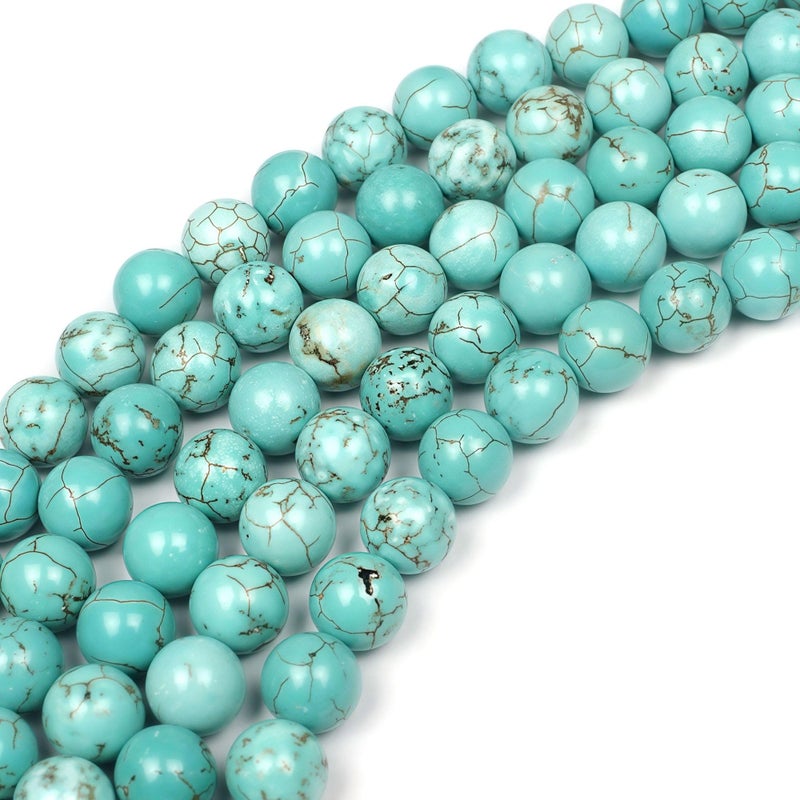 MJDCB Best Sellers Stone Beads Turquoise Round Loose Beads for Jewelry Making DIY Bracelet Necklace (4mm) - Image 4